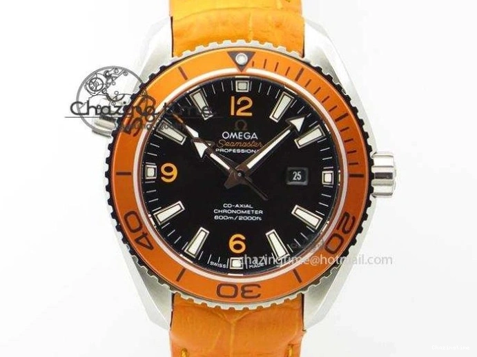 0502 Planet Ocean 45mm Real Ceramic BP-Maker Best Edition Black Dial On Nylon Rubber Strap A TopPick 8185